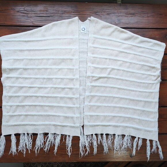 Anthropologie Akemi + Kin Bohemian Fringe Cardigan/Wrap Chenille OS - Picture 8 of 10